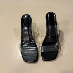 SHEIN Clear Strap Block Heels – Size 38